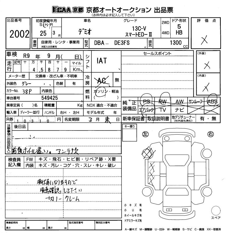 Аукционный лист