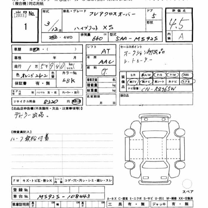 Аукционный лист