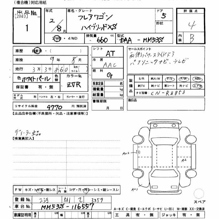 Аукционный лист