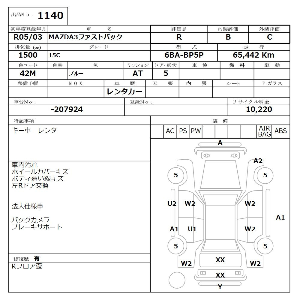 Аукционный лист