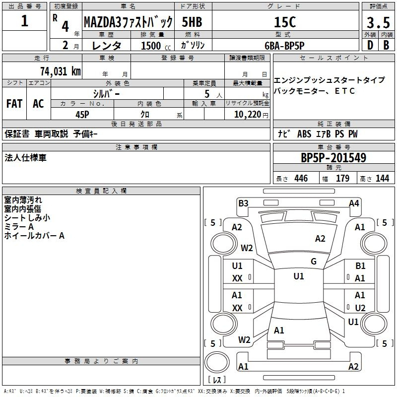 Аукционный лист