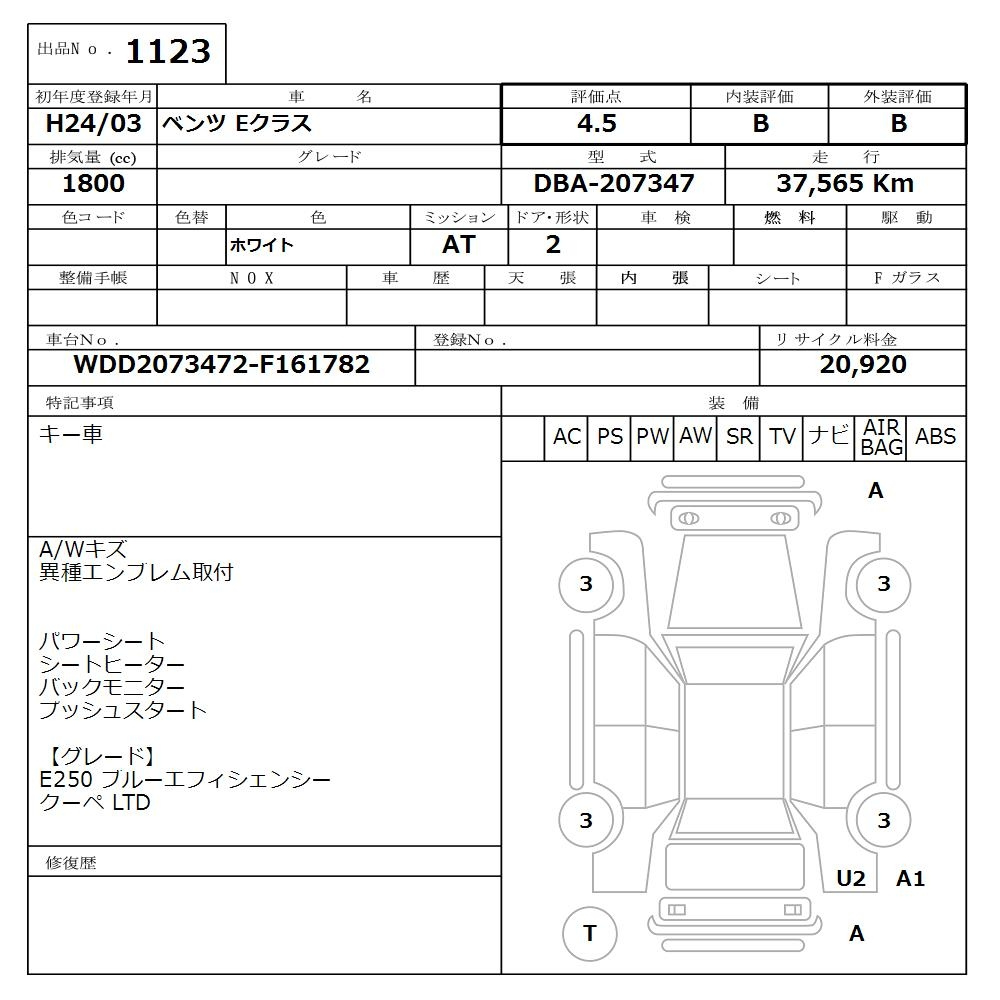 Аукционный лист