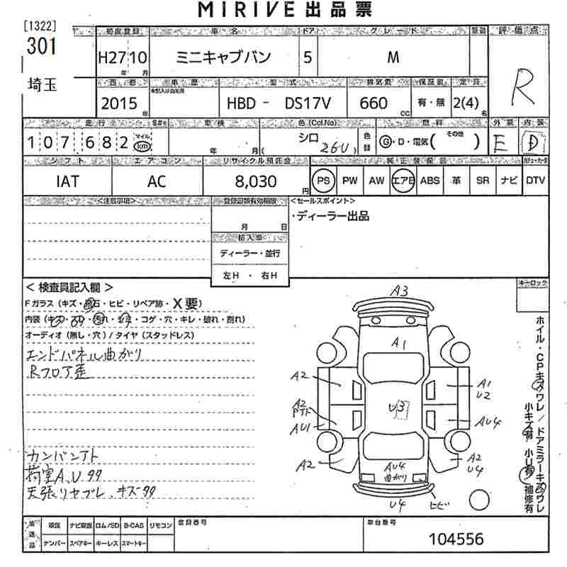 Аукционный лист