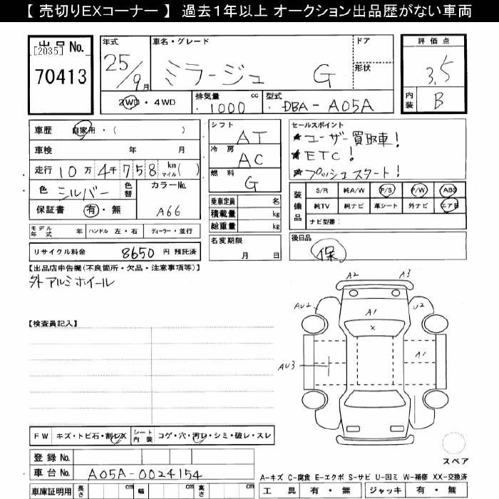 Аукционный лист