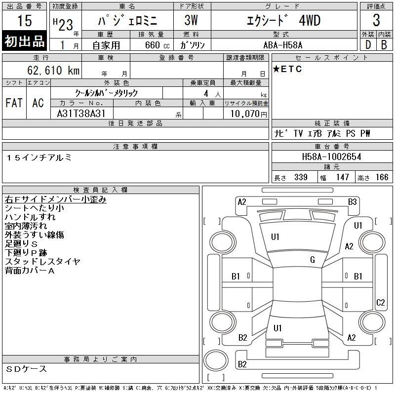 Аукционный лист