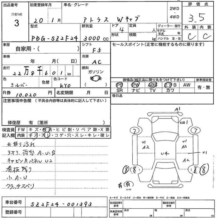 Аукционный лист