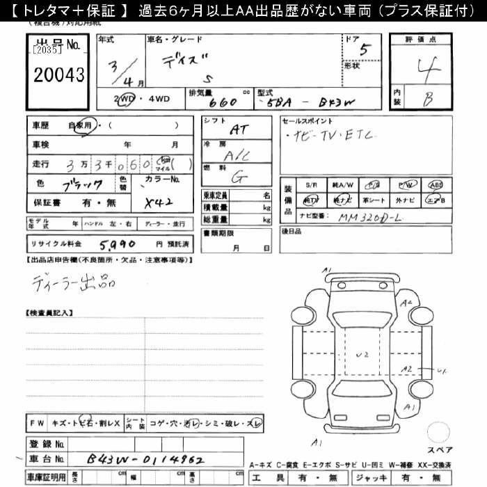 Аукционный лист