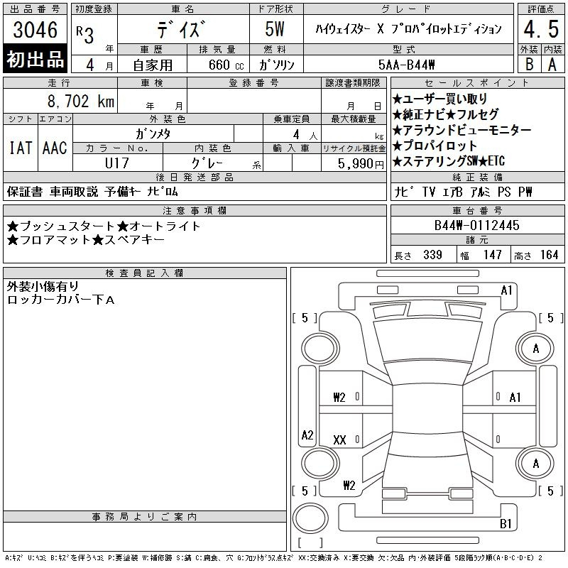 Аукционный лист