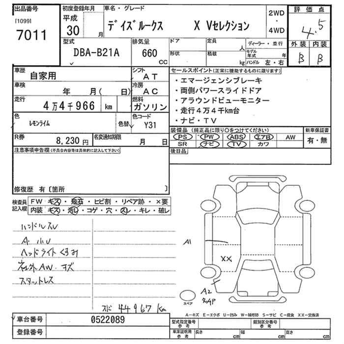 Аукционный лист