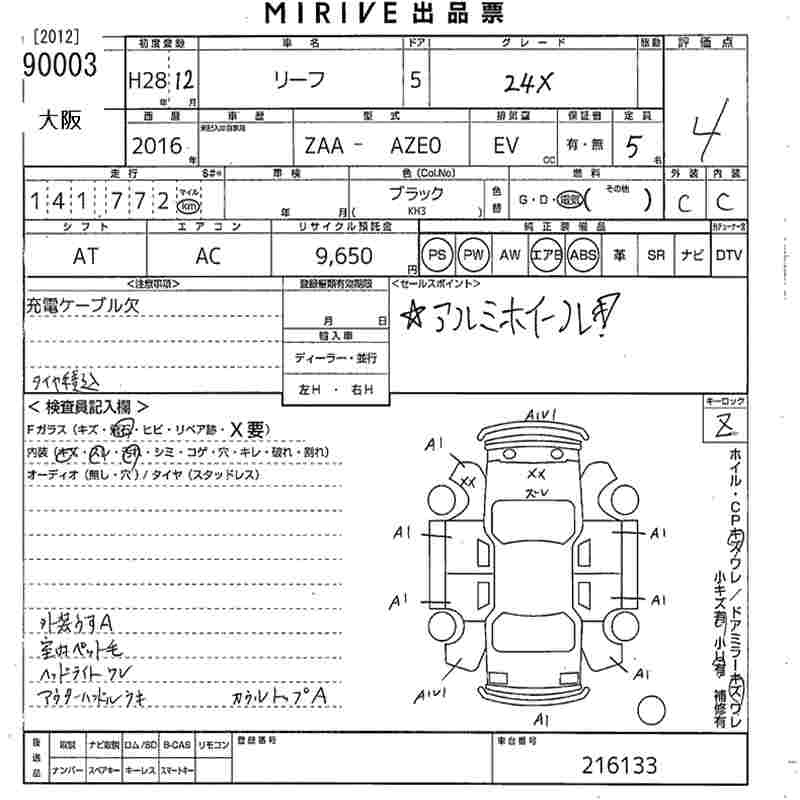 Аукционный лист