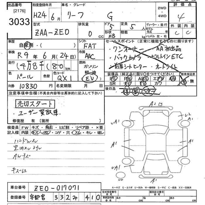 Аукционный лист