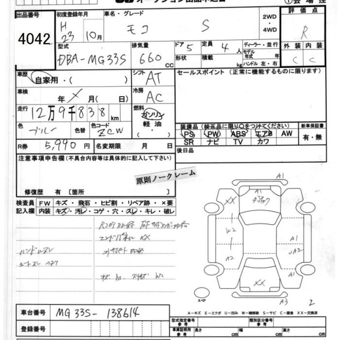 Аукционный лист