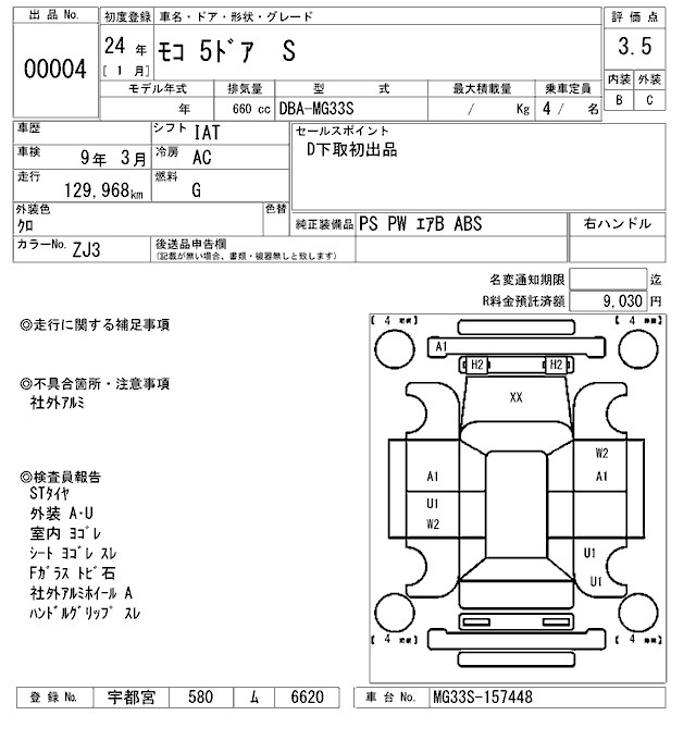Аукционный лист