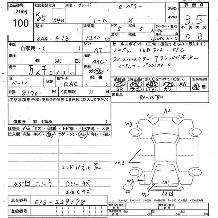 Аукционный лист