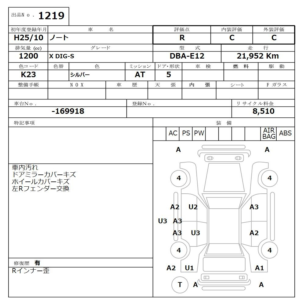 Аукционный лист
