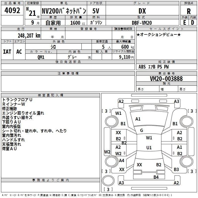 Аукционный лист
