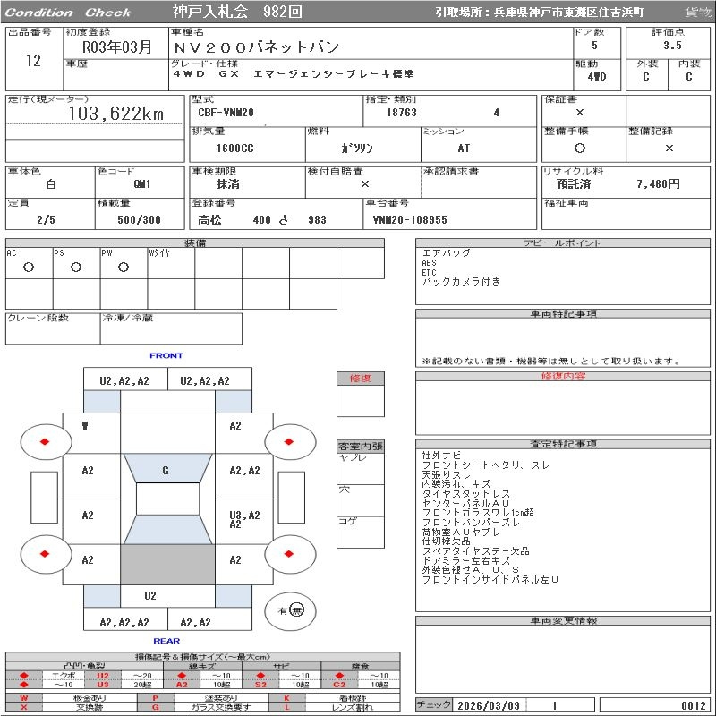 Аукционный лист