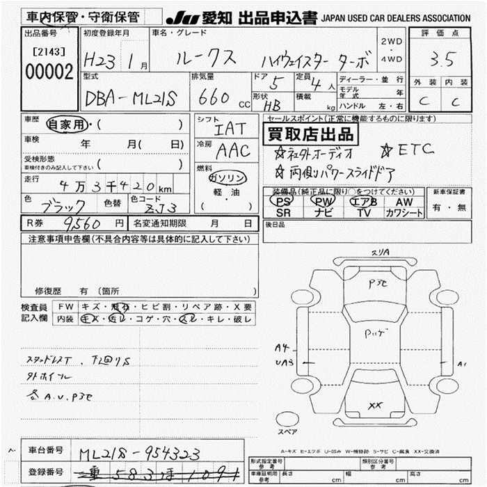 Аукционный лист