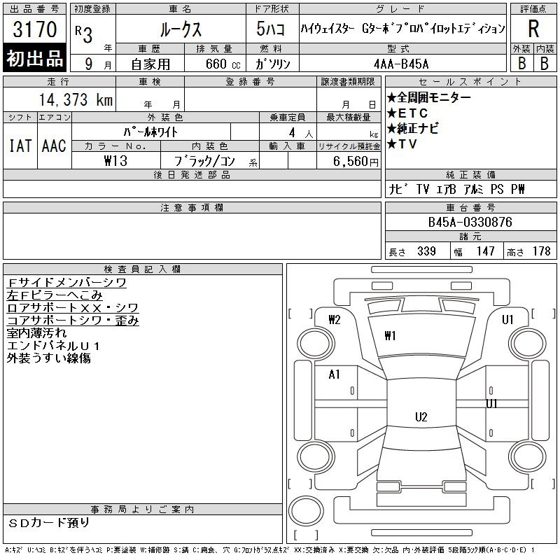 Аукционный лист