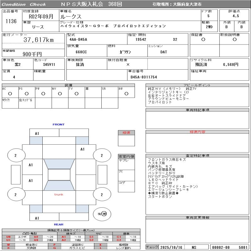 Аукционный лист