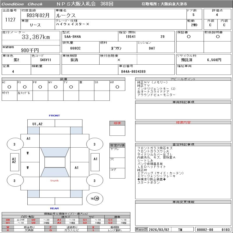 Аукционный лист