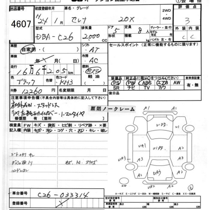 Аукционный лист