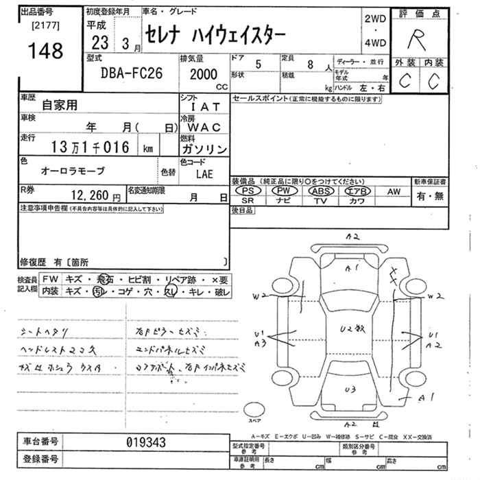 Аукционный лист
