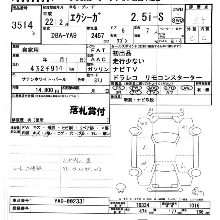 Аукционный лист