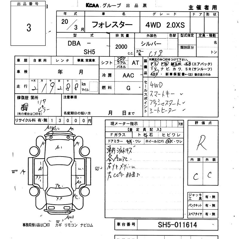 Аукционный лист