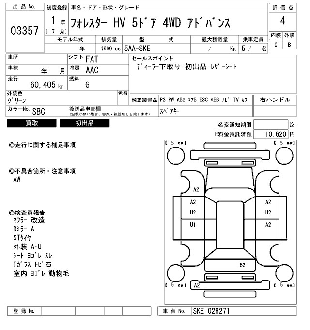 Аукционный лист