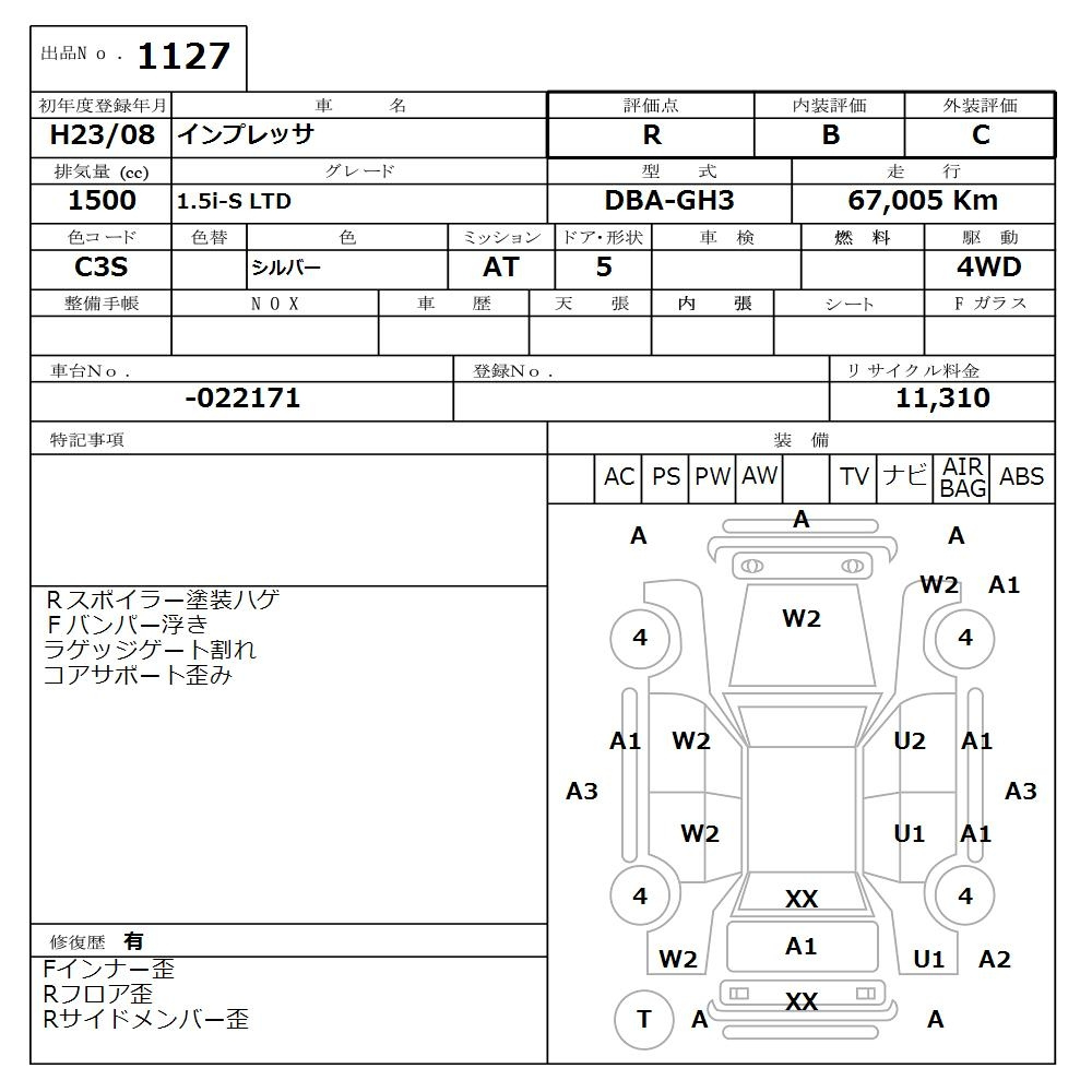 Аукционный лист