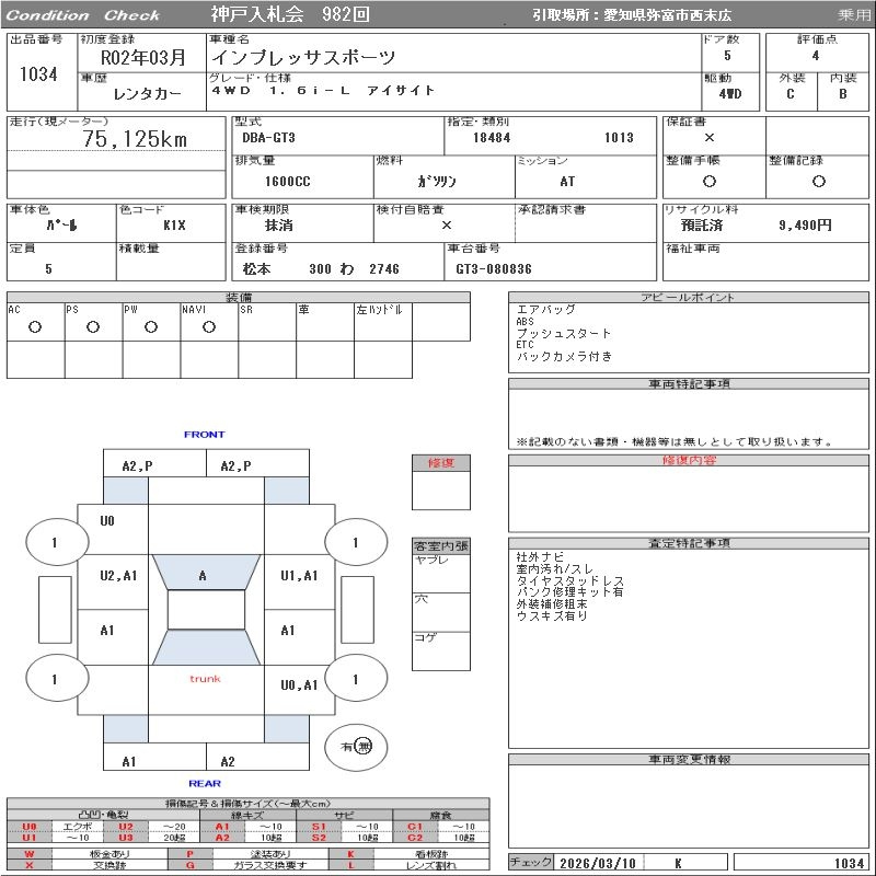 Аукционный лист