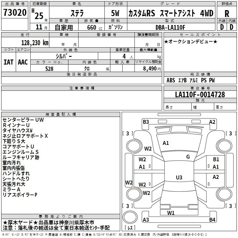 Аукционный лист