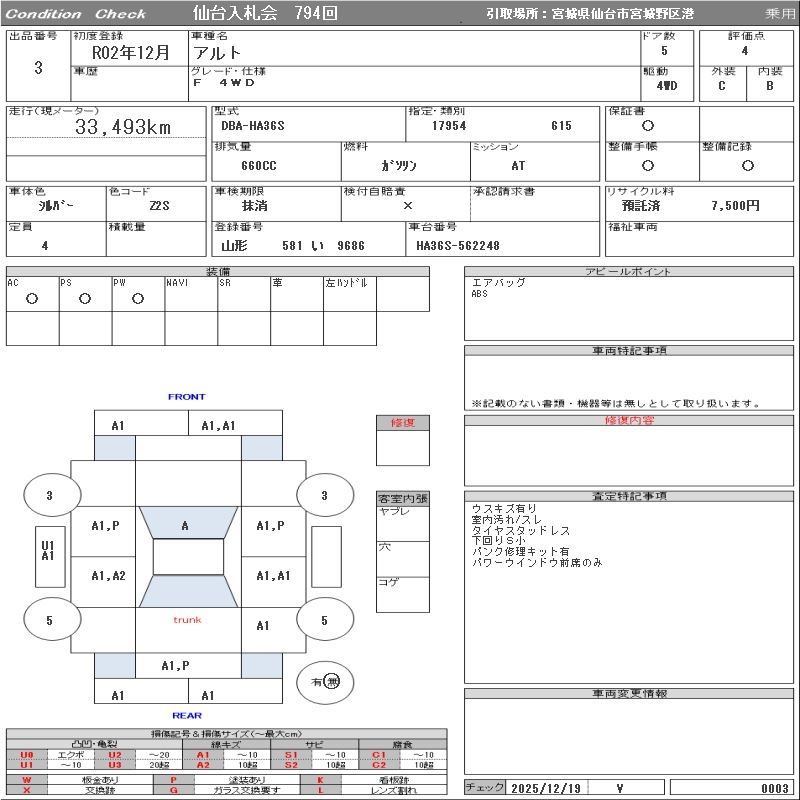 Аукционный лист