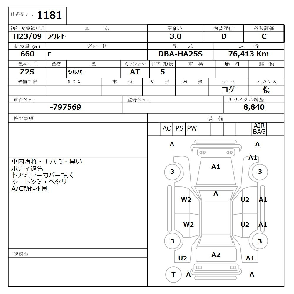 Аукционный лист
