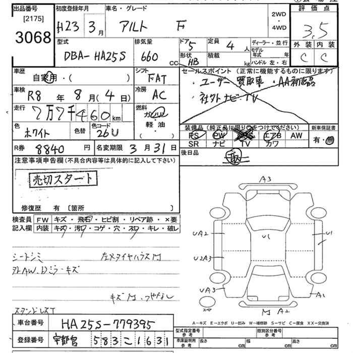 Аукционный лист