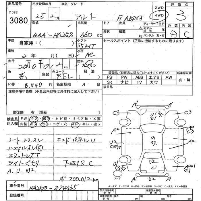 Аукционный лист