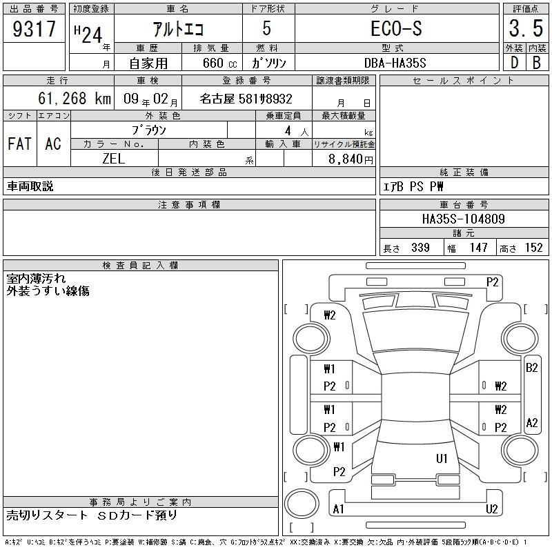 Аукционный лист