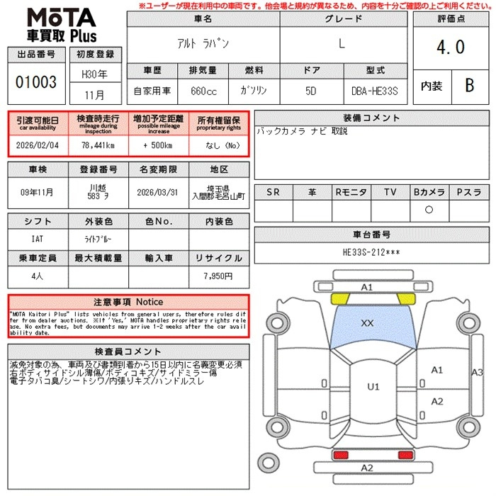 Аукционный лист