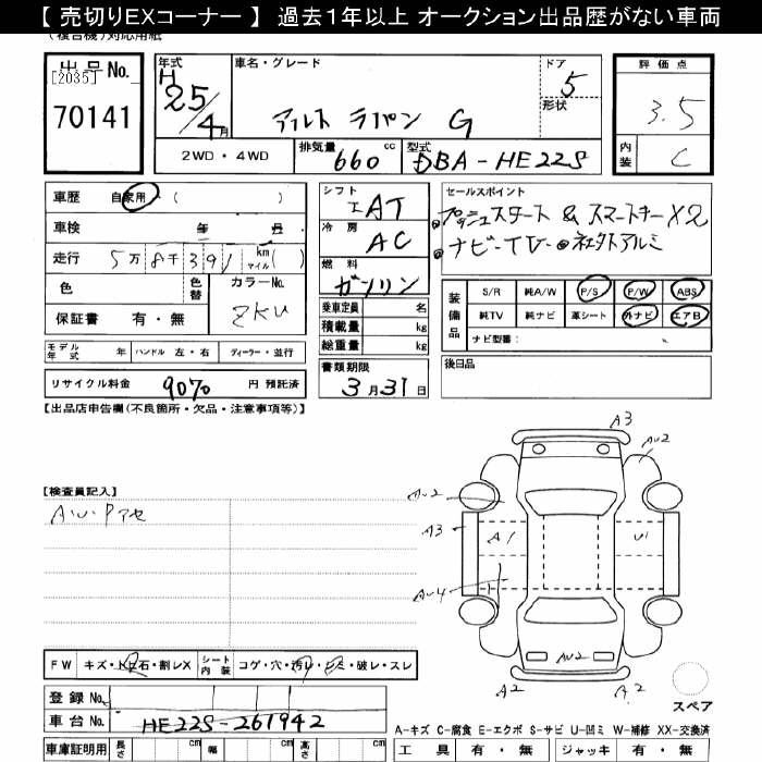Аукционный лист