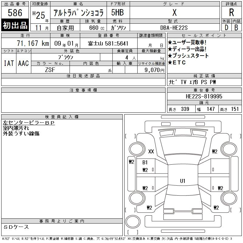 Аукционный лист