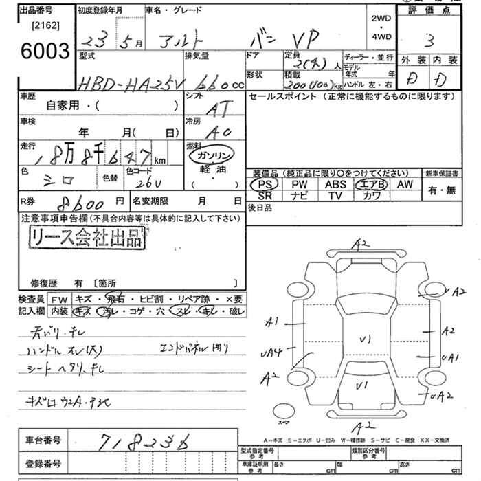 Аукционный лист