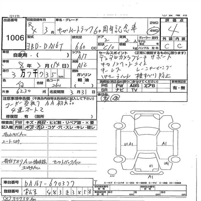 Аукционный лист