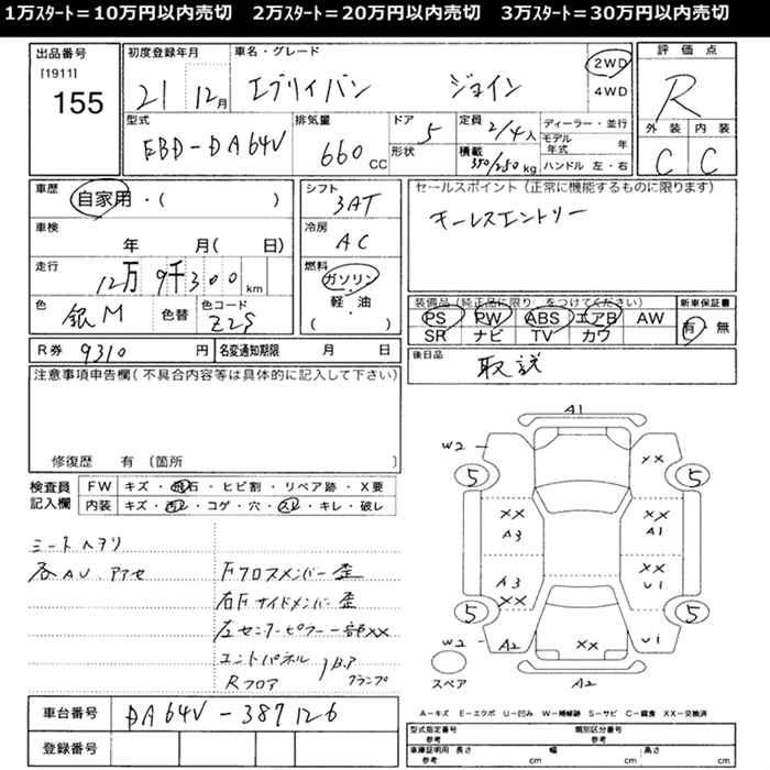 Аукционный лист