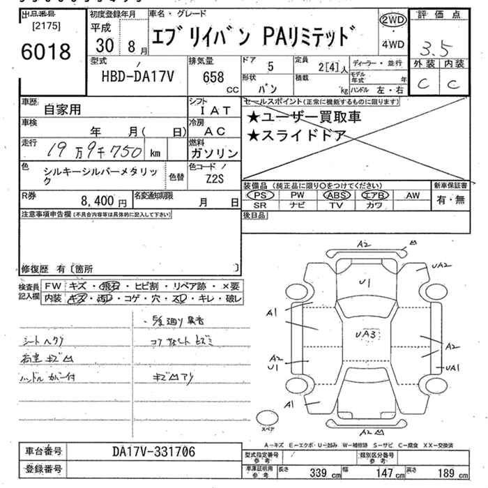 Аукционный лист