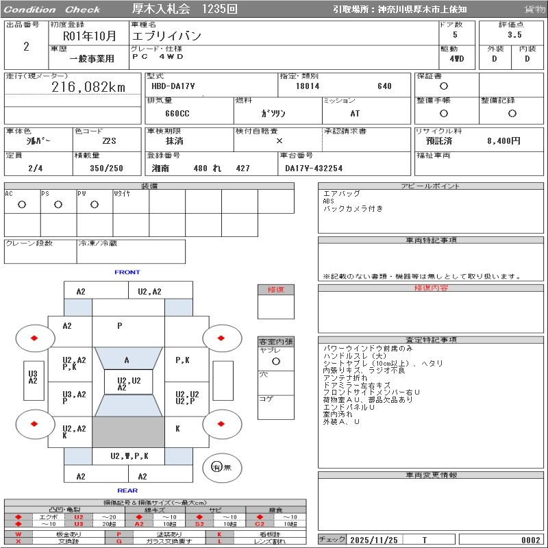 Аукционный лист