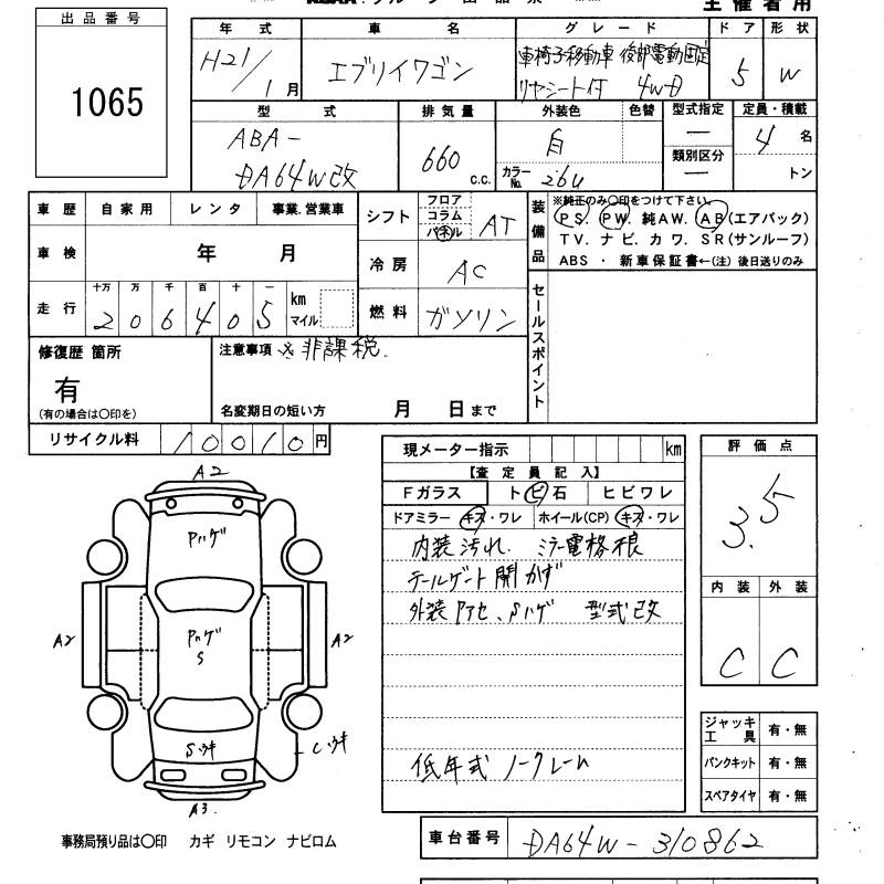 Аукционный лист