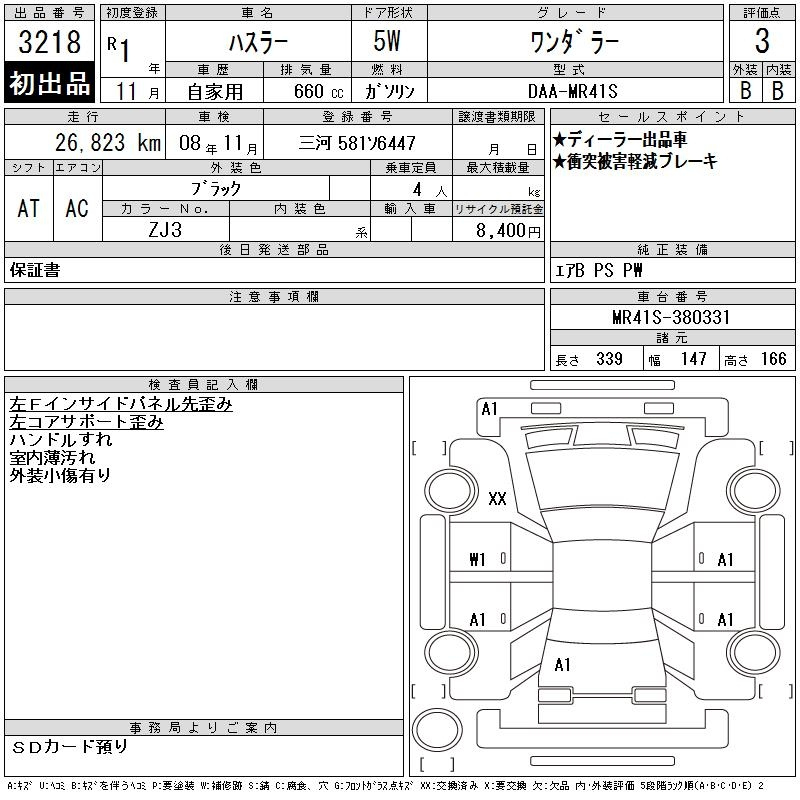Аукционный лист