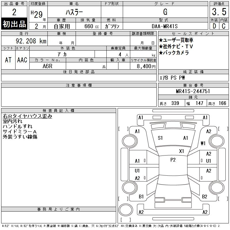 Аукционный лист