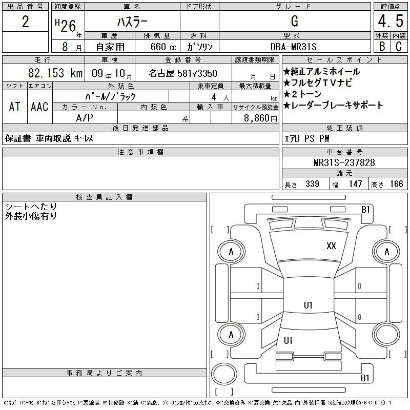 Аукционный лист